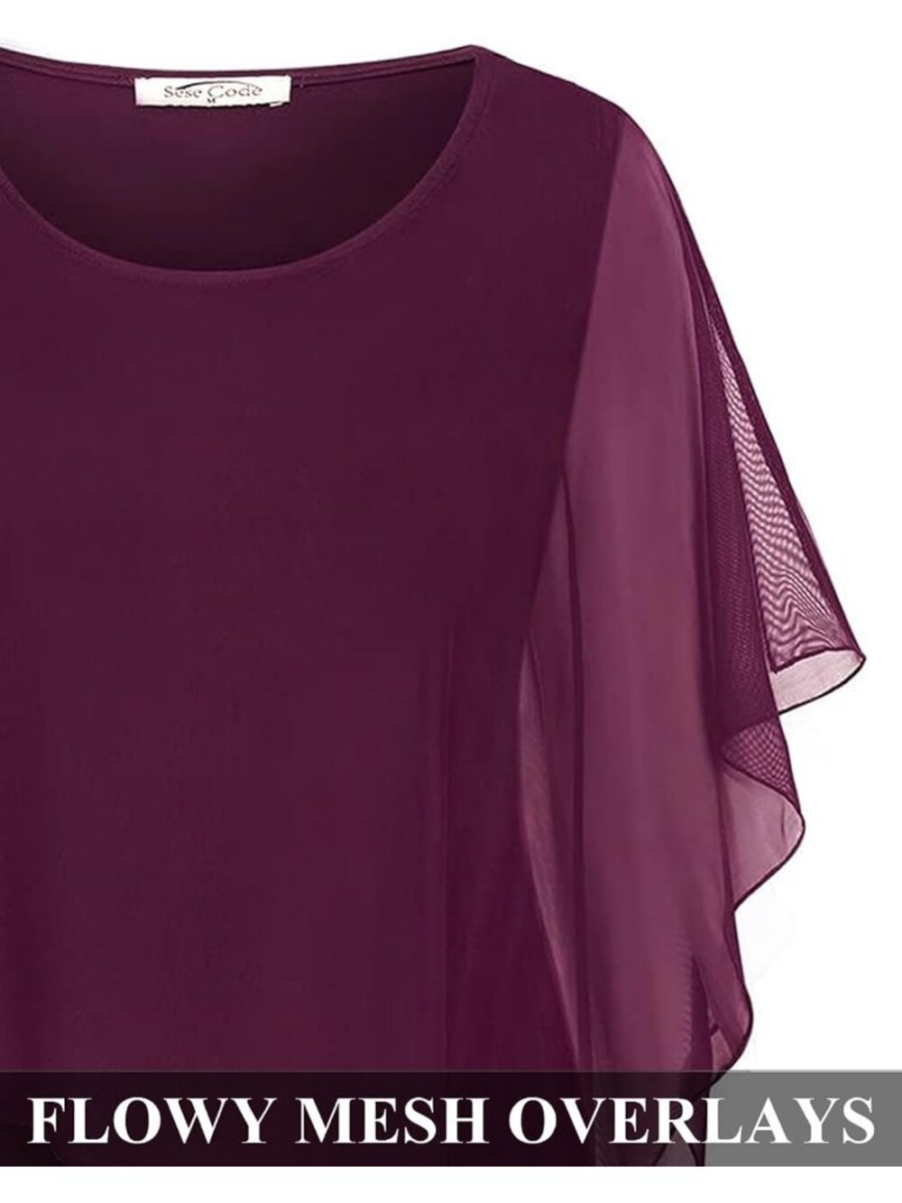 Women's Pink Purple Mesh Cape Overlay Bodycon Knee For Wedding Guest Dresses - Picture 3 of 4